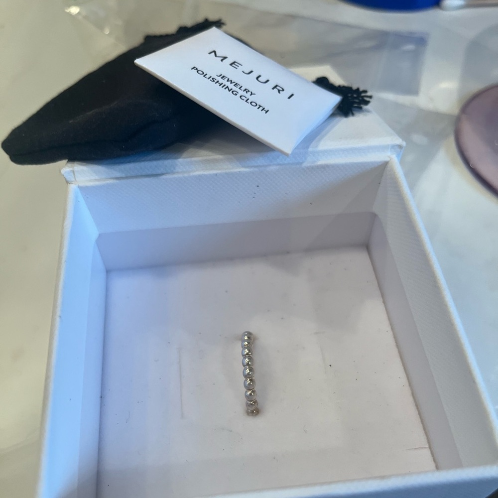 Mejuri metallic sphere ring